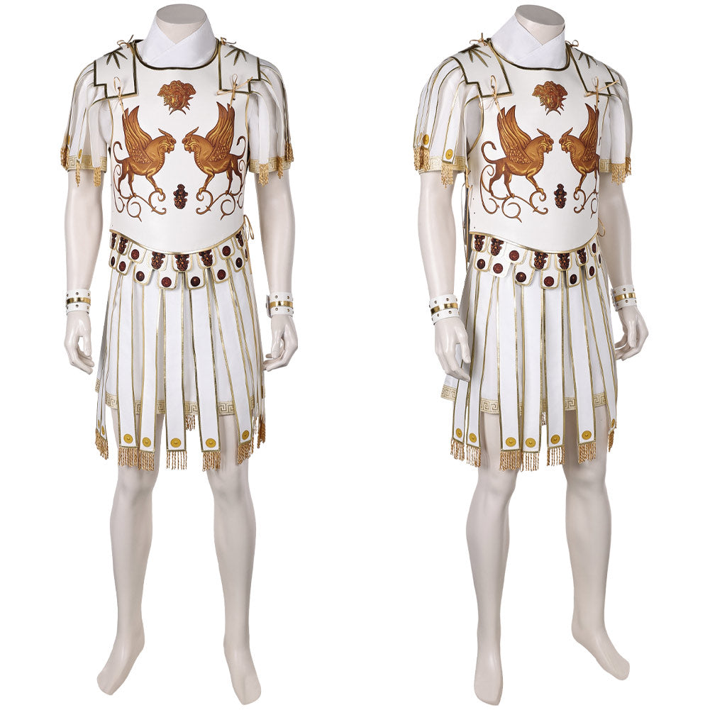Gladiator 2(2024) Marcus Acacius Tenue Blanche Cosplay Costume