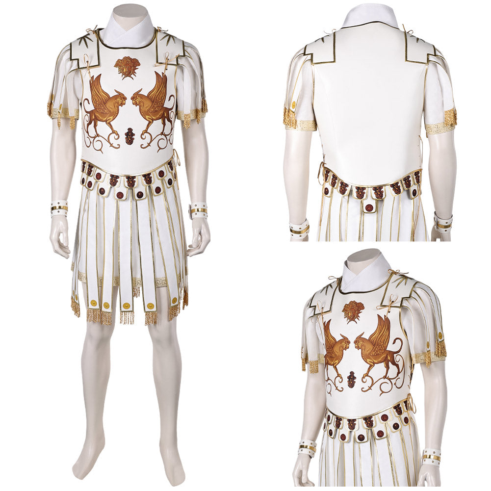 Gladiator 2(2024) Marcus Acacius Tenue Blanche Cosplay Costume