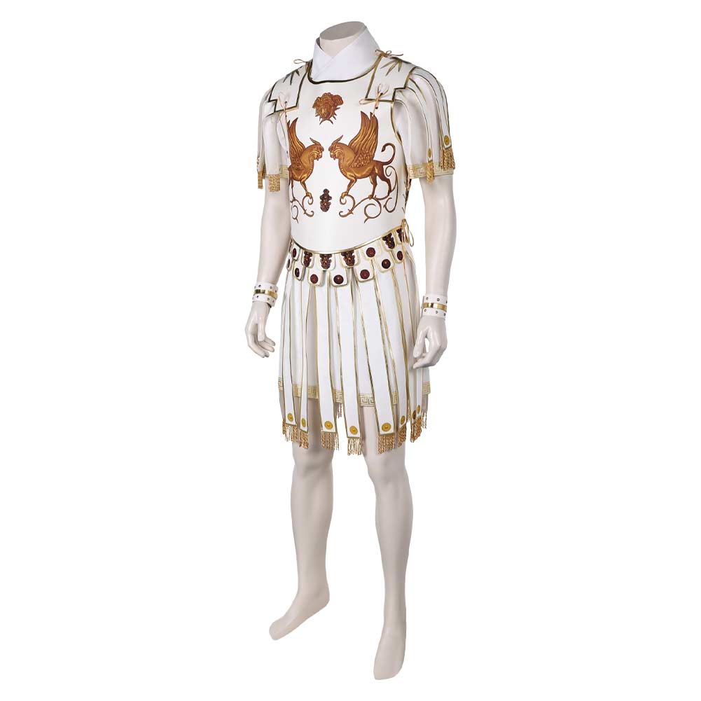 Gladiator 2(2024) Marcus Acacius Tenue Blanche Cosplay Costume