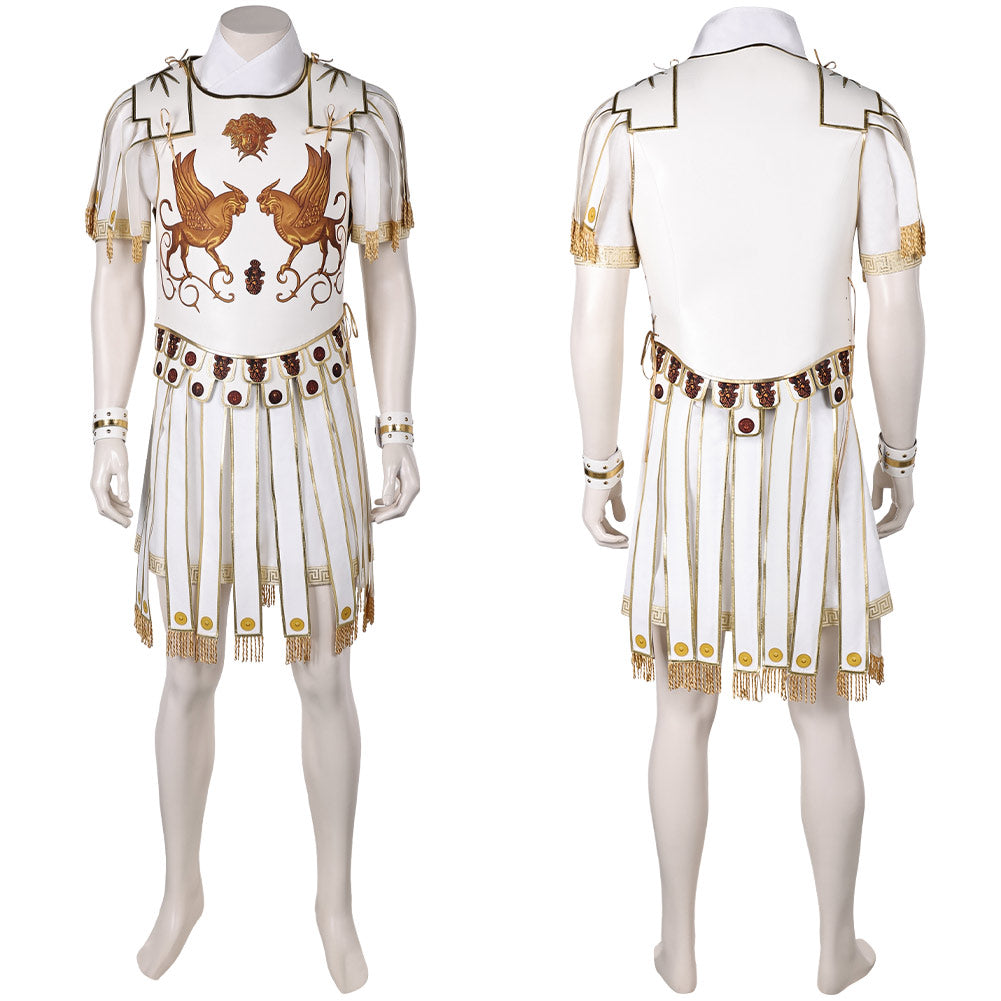 Gladiator 2(2024) Marcus Acacius Tenue Blanche Cosplay Costume