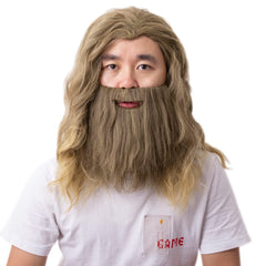 Avengers 4 Endgame Fat Thor Cosplay Perruque + Barbe
