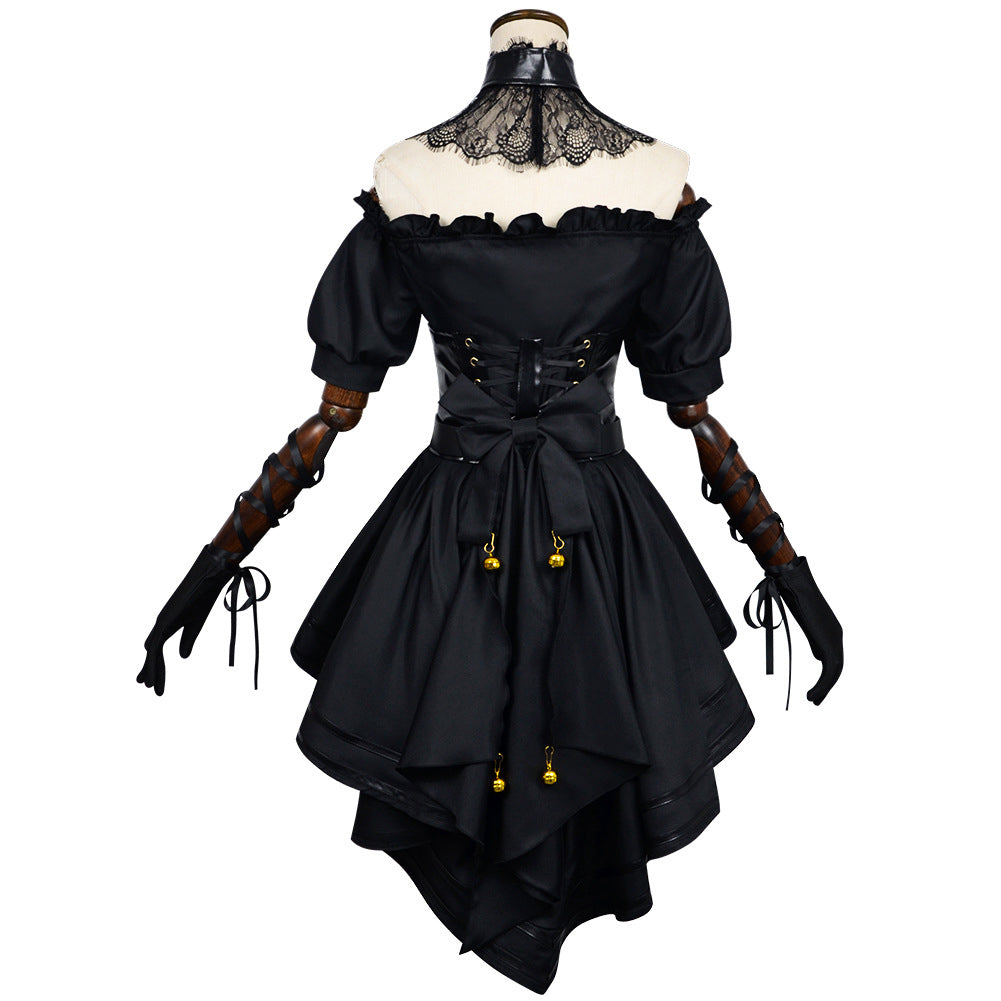 Grok Ani Robe Noire Gothique Cosplay Costume