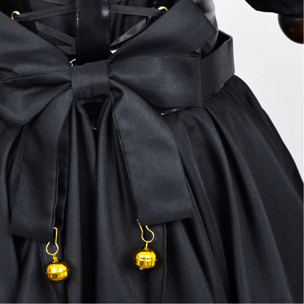 Grok Ani Robe Noire Gothique Cosplay Costume