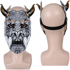 Hannya Diable Japonais Masque Gris Cosplay Accessoire