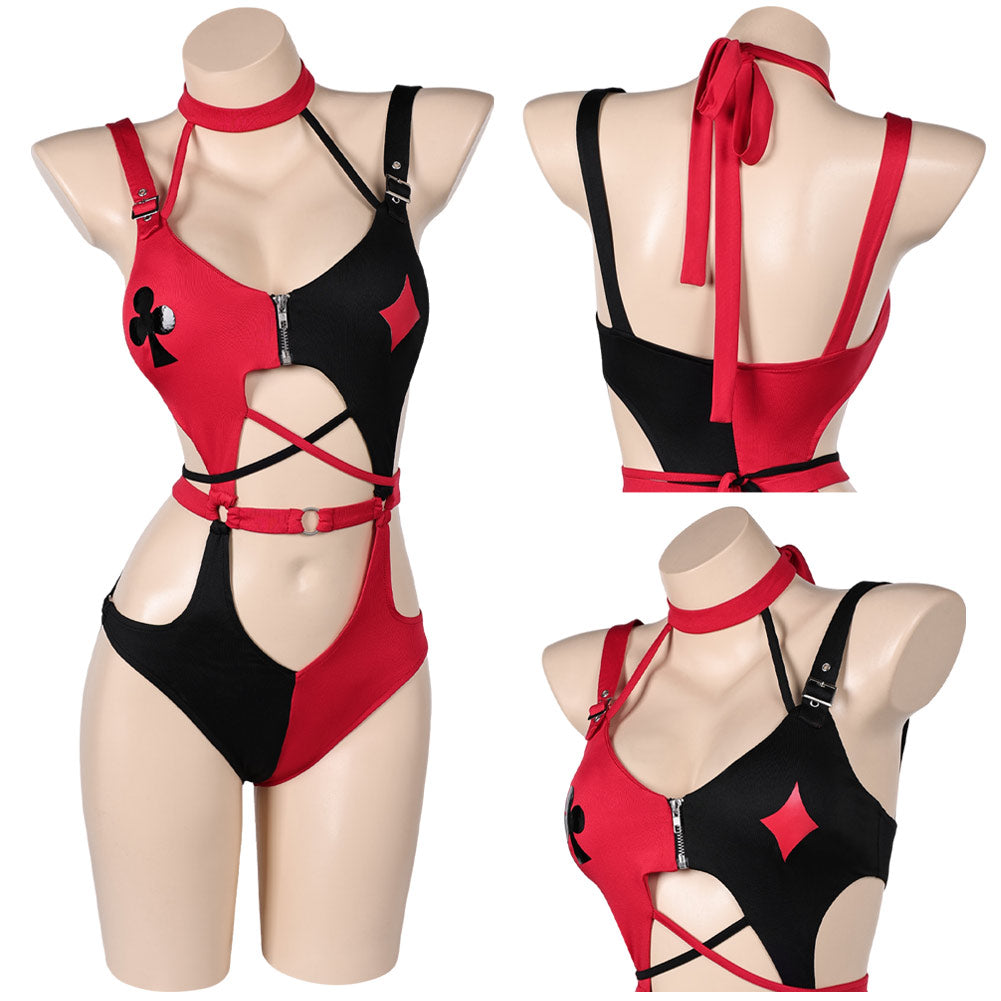 Harley Quinn Maillot de Bain Lingerie Cosplay Costume
