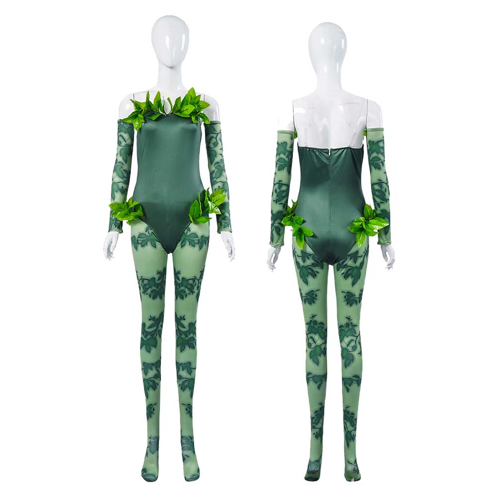 Harley Quinn Poison Ivy Tenue Verte Cosplay Costume