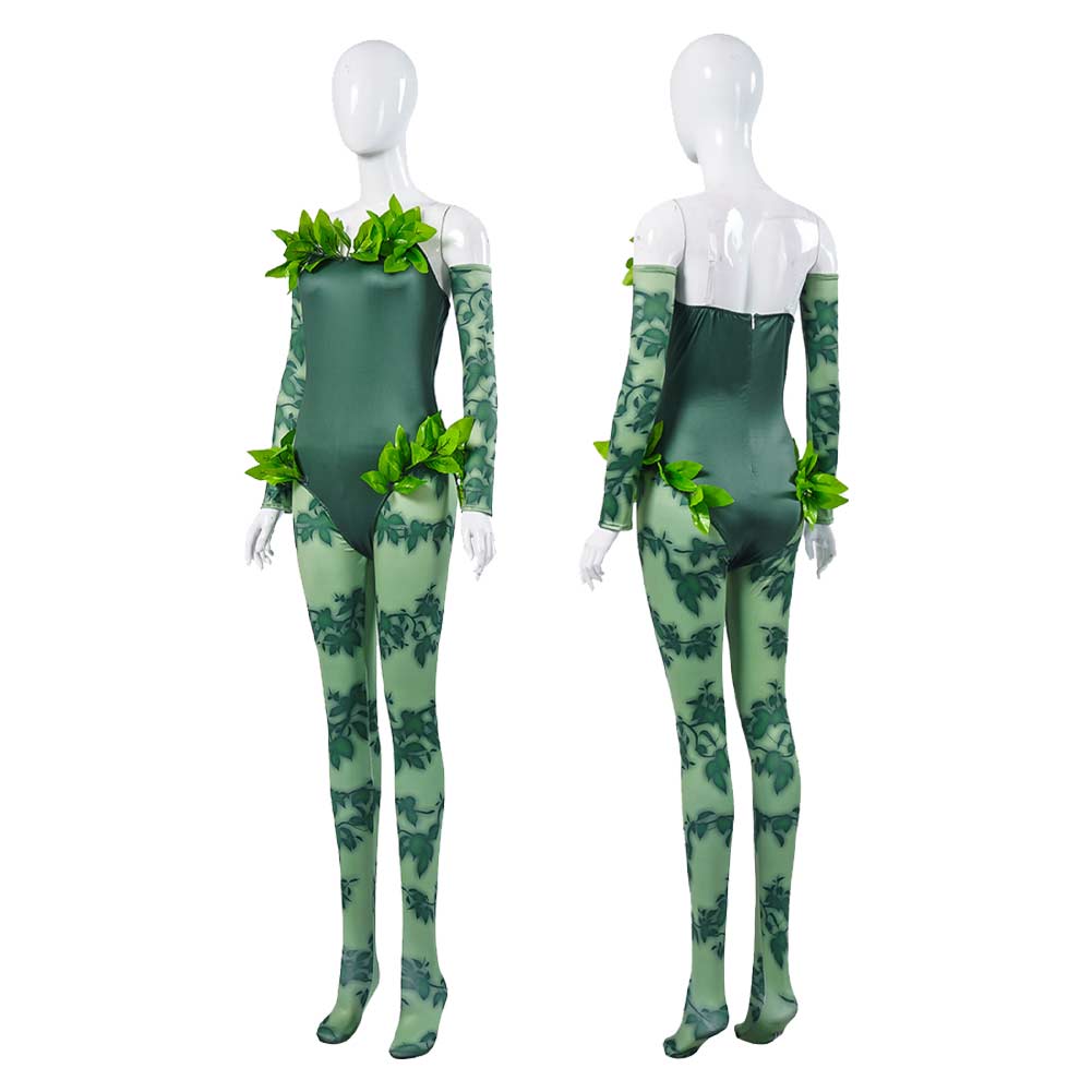 Harley Quinn Poison Ivy Tenue Verte Cosplay Costume