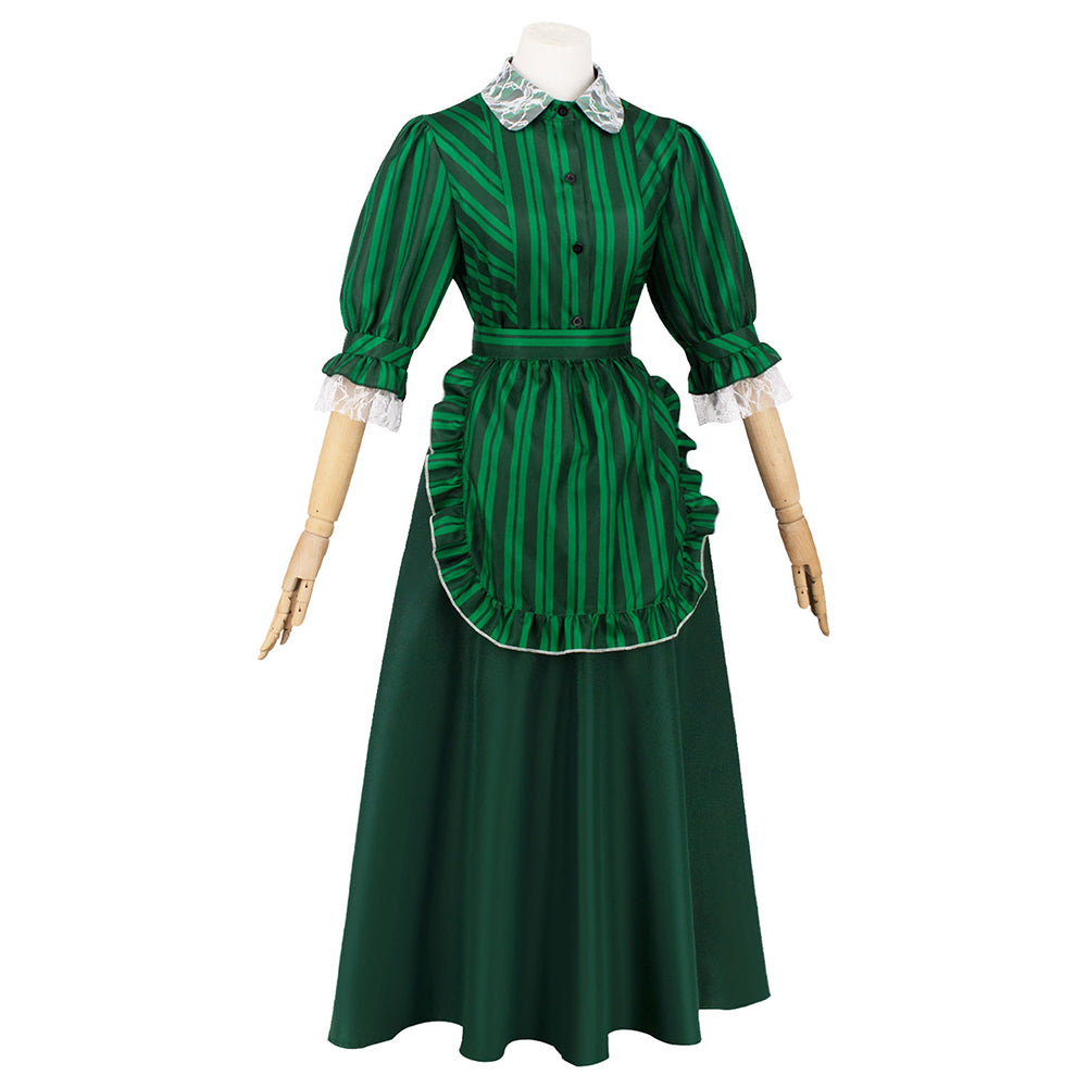 Haunted Mansion Maid Jupe Verte Cosplay Costume