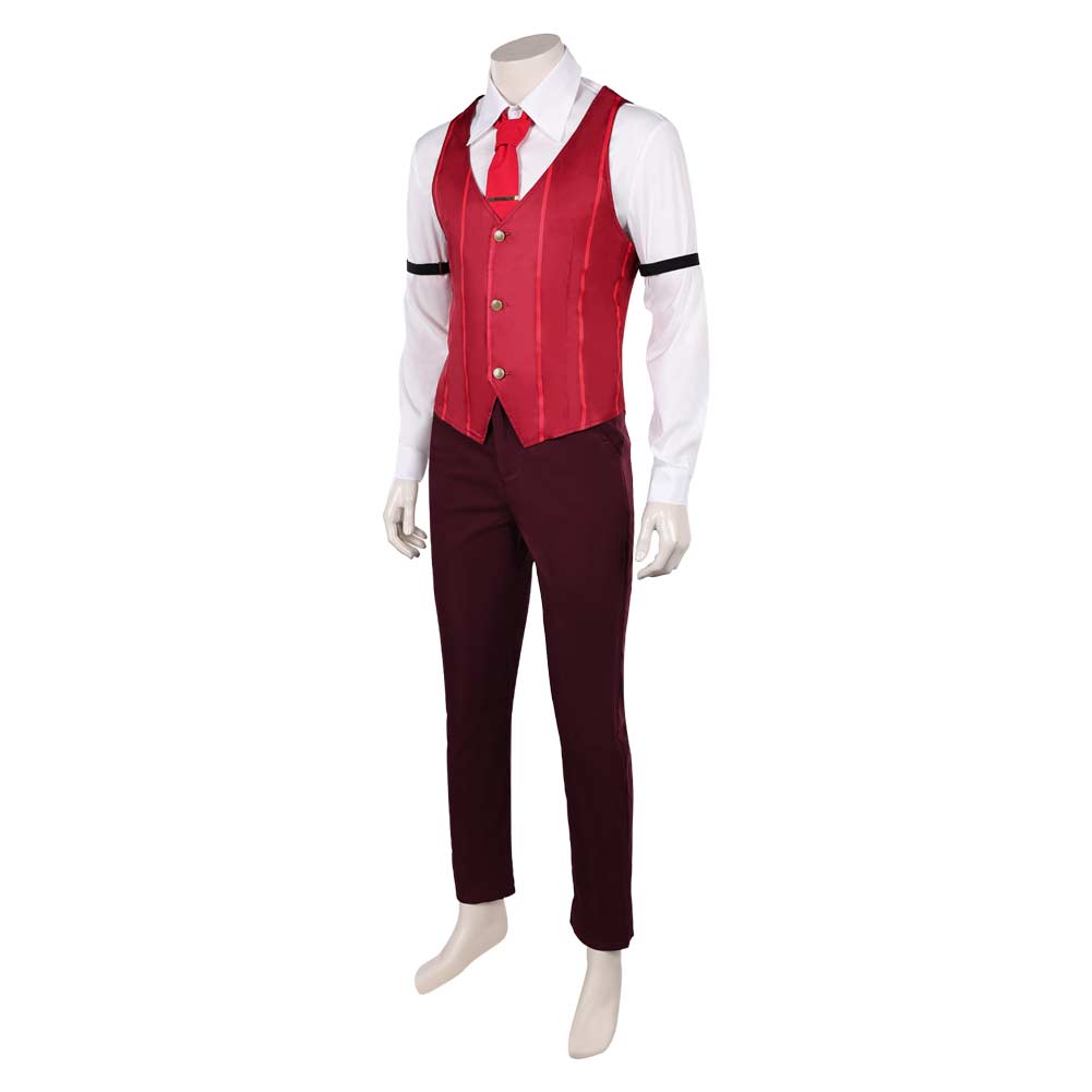 Hazbin Hotel 2(2025) Alastor Tenue de Gilet Rouge Cosplay Costume