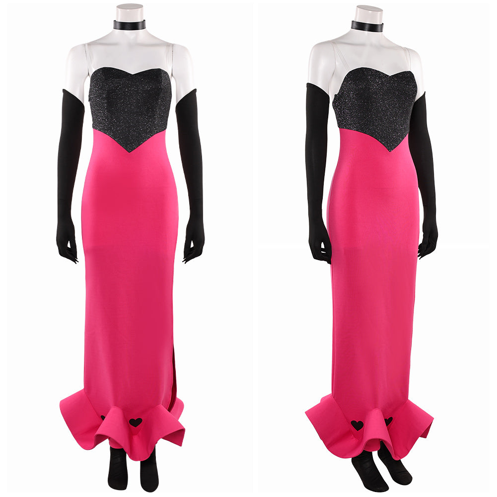 Hazbin Hotel 2(2025) Angel Dust Robe Rose et Noire Cosplay Costume