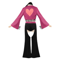Hazbin Hotel 2(2025) Angel Dust Tenue Rose et Noire Cosplay Costume