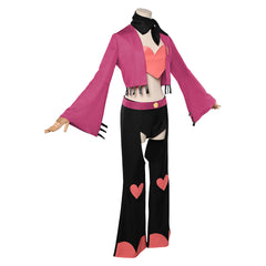 Hazbin Hotel 2(2025) Angel Dust Tenue Rose et Noire Cosplay Costume