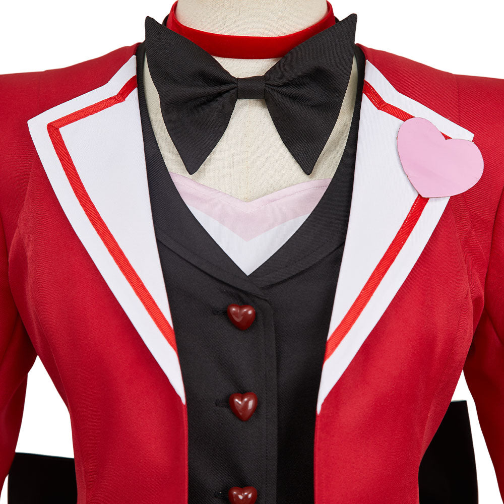 Hazbin Hotel 2(2025) Angel Dust Tenue Rouge Butler Cosplay Costume