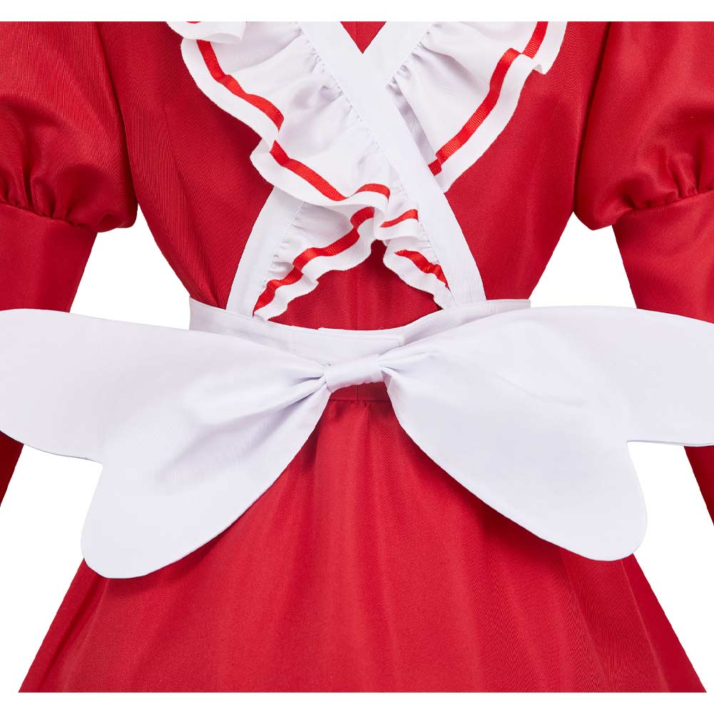 Hazbin Hotel 2(2025) Carmilla Carmine Ensemble Maid Robe Rouge Cosplay Costume