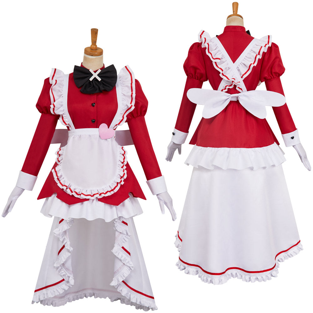 Hazbin Hotel 2(2025) Carmilla Carmine Ensemble Maid Robe Rouge Cosplay Costume