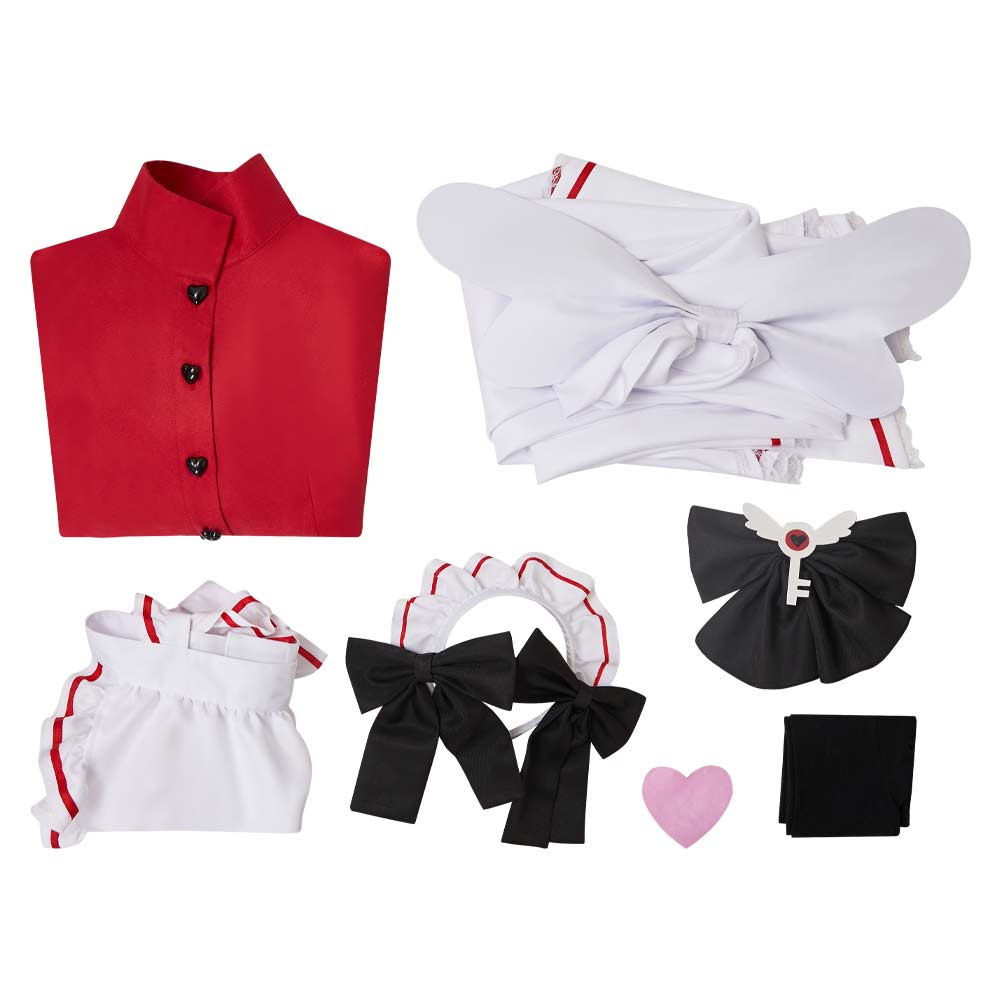 Hazbin Hotel 2(2025) Charlie Morningstar Ensemble Maid Robe Rouge Cosplay Costume