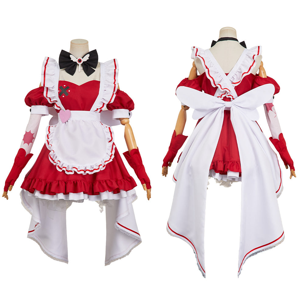 Hazbin Hotel 2(2025) Cherri Bomb Ensemble Maid Robe Rouge Cosplay Costume