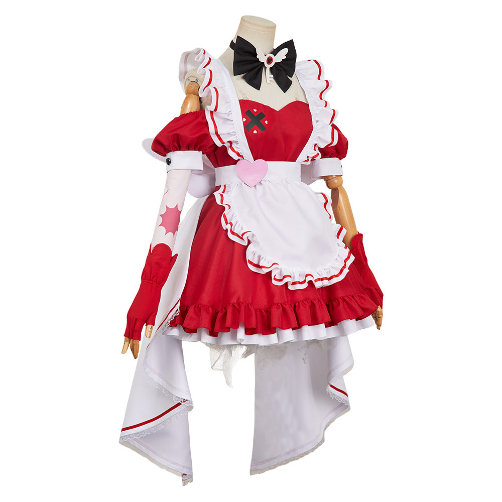 Hazbin Hotel 2(2025) Cherri Bomb Ensemble Maid Robe Rouge Cosplay Costume