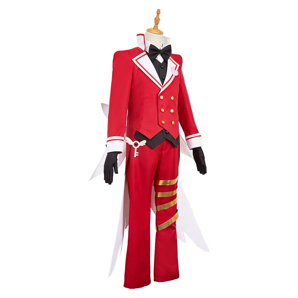 Hazbin Hotel 2(2025) Lucifer Tenue Rouge Butler Cosplay Costume