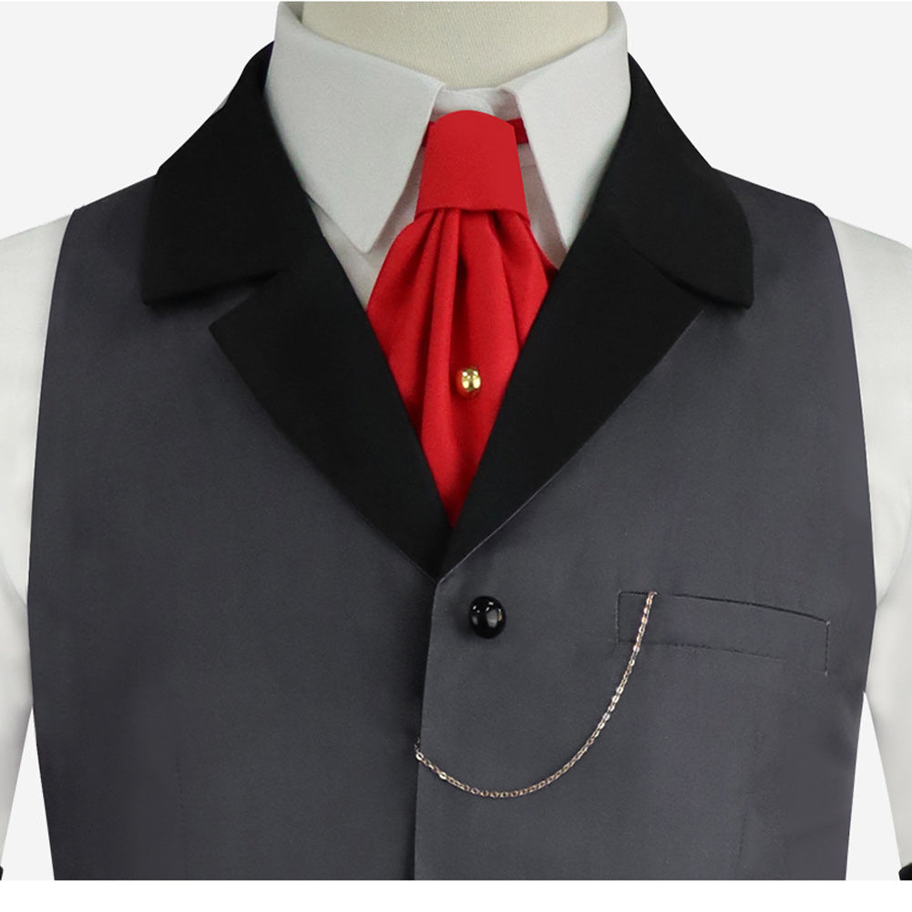 Hazbin Hotel 2(2025) Sir Pentious Tenue de Gliet Grise Cosplay Costume