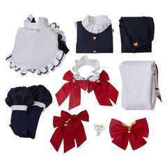 Hazbin Hotel 2(2025) Velvette Ensemble Maid Robe Rouge et Noire Cosplay Costume