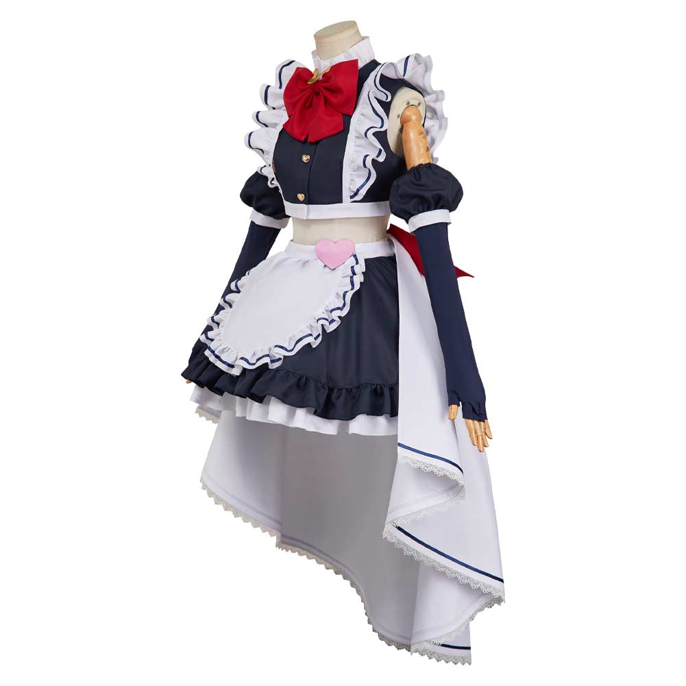 Hazbin Hotel 2(2025) Velvette Ensemble Maid Robe Rouge et Noire Cosplay Costume