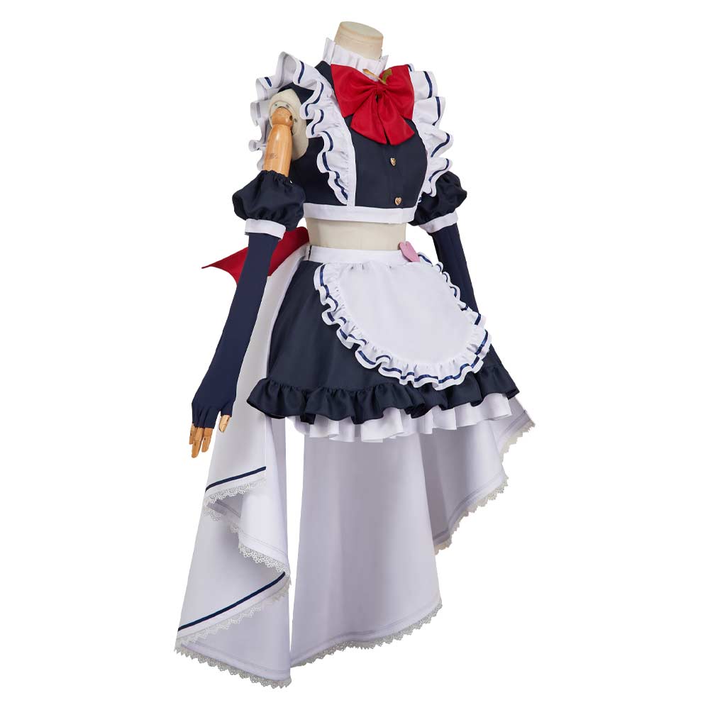 Hazbin Hotel 2(2025) Velvette Ensemble Maid Robe Rouge et Noire Cosplay Costume