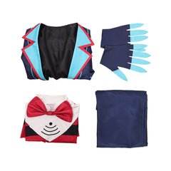 Hazbin Hotel 2(2025) Vox Tenue Imprimée Bleue Cosplay Costume