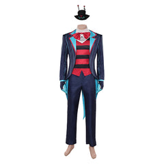 Hazbin Hotel 2(2025) Vox Tenue Imprimée Bleue Cosplay Costume