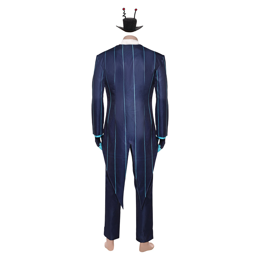 Hazbin Hotel 2(2025) Vox Tenue Imprimée Bleue Cosplay Costume