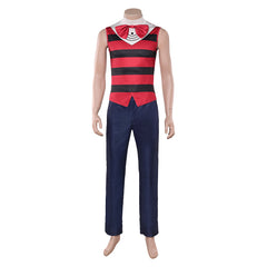 Hazbin Hotel 2(2025) Vox Tenue Imprimée Bleue Cosplay Costume