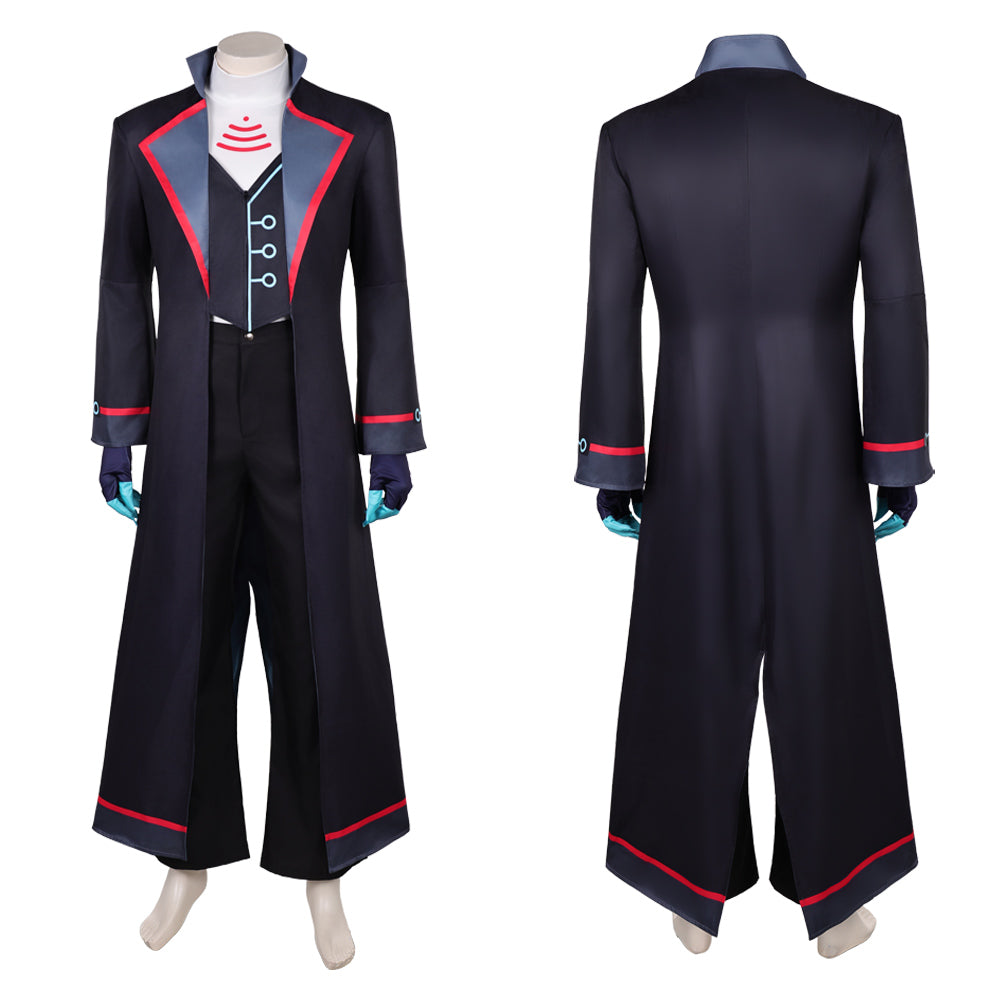 Hazbin Hotel Saison 2(2025) Vox Trench Long Noir Cosplay Costume