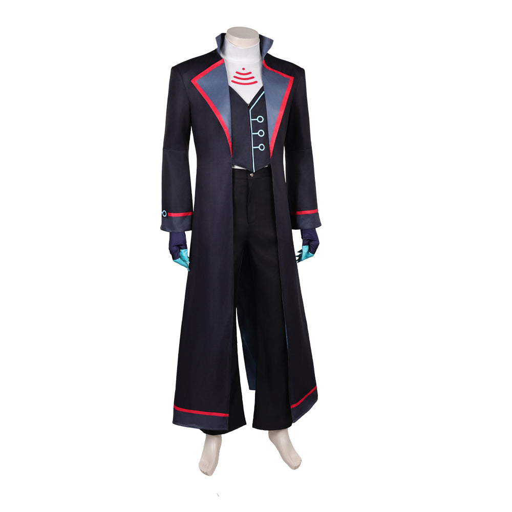 Hazbin Hotel Saison 2(2025) Vox Trench Long Noir Cosplay Costume
