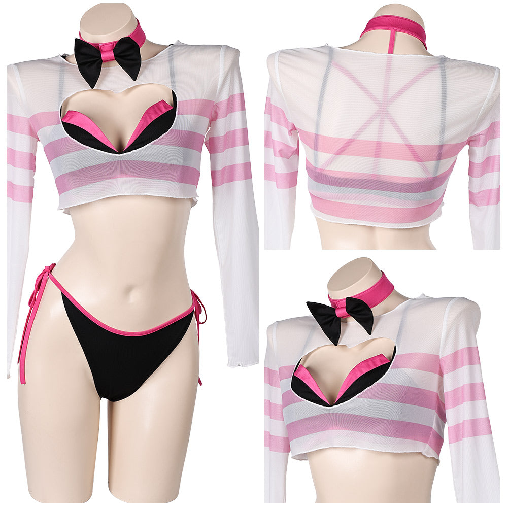 Hazbin Hotel(2024) Angel Dust Maillot de Bain Bikini Cosplay Costume Design Original