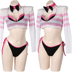Hazbin Hotel(2024) Angel Dust Maillot de Bain Bikini Cosplay Costume Design Original