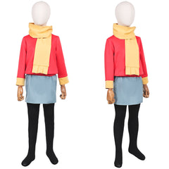 Hilda Tenue Rouge et Bleue Cosplay Costume