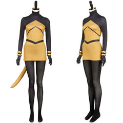 Hollow Knight: Silksong(2025) Shakra Tenue Jaune et Noire Cosplay Costume