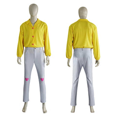 Homme Idole Ensemble Chemise Jaune Cosplay Costume