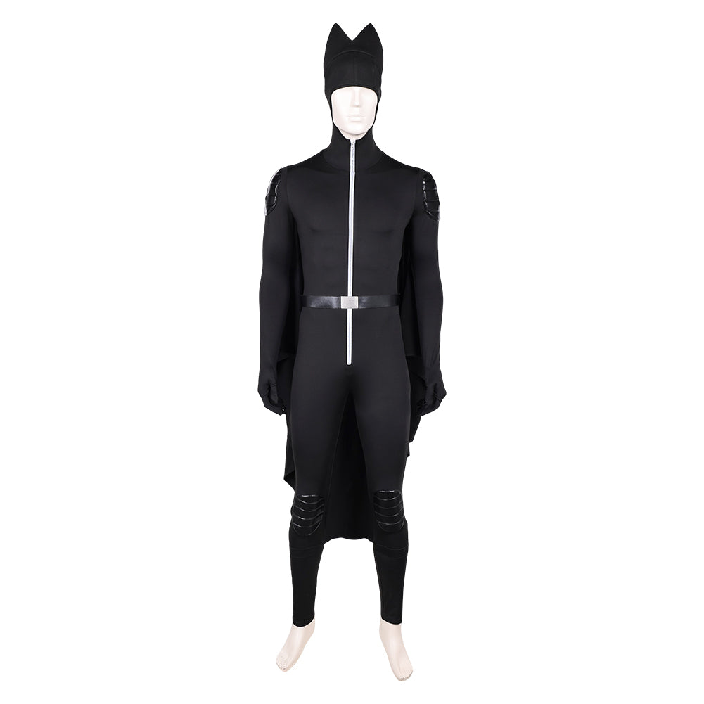 Homme Les Bad Guys 2(2025) M. Loup Tenue Noire avec Cape Cosplay Costume