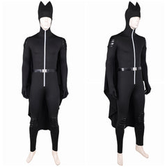 Homme Les Bad Guys 2(2025) M. Loup Tenue Noire avec Cape Cosplay Costume