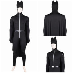 Homme Les Bad Guys 2(2025) M. Loup Tenue Noire avec Cape Cosplay Costume
