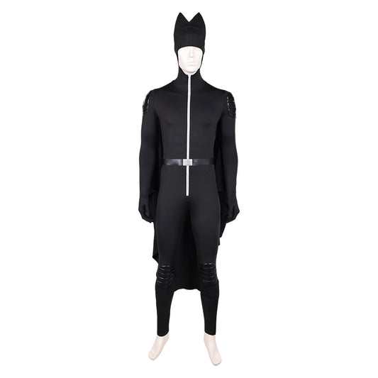 Homme Les Bad Guys 2(2025) M. Loup Tenue Noire avec Cape Cosplay Costume