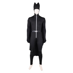 Homme Les Bad Guys 2(2025) M. Loup Tenue Noire avec Cape Cosplay Costume