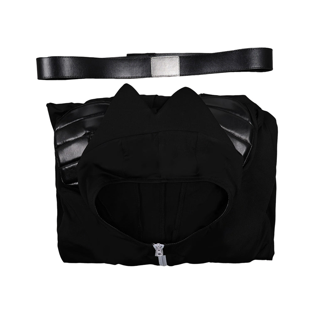 Homme Les Bad Guys 2(2025) M. Loup Tenue Noire avec Cape Cosplay Costume