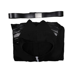 Homme Les Bad Guys 2(2025) M. Loup Tenue Noire avec Cape Cosplay Costume