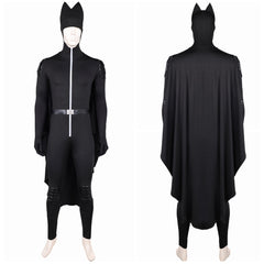 Homme Les Bad Guys 2(2025) M. Loup Tenue Noire avec Cape Cosplay Costume