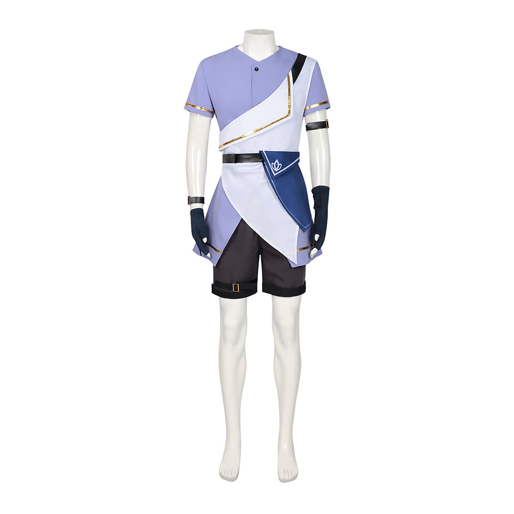 Honkai: Star Rail Phainon Adolescent Tenue Noire et Violette Cosplay Costume