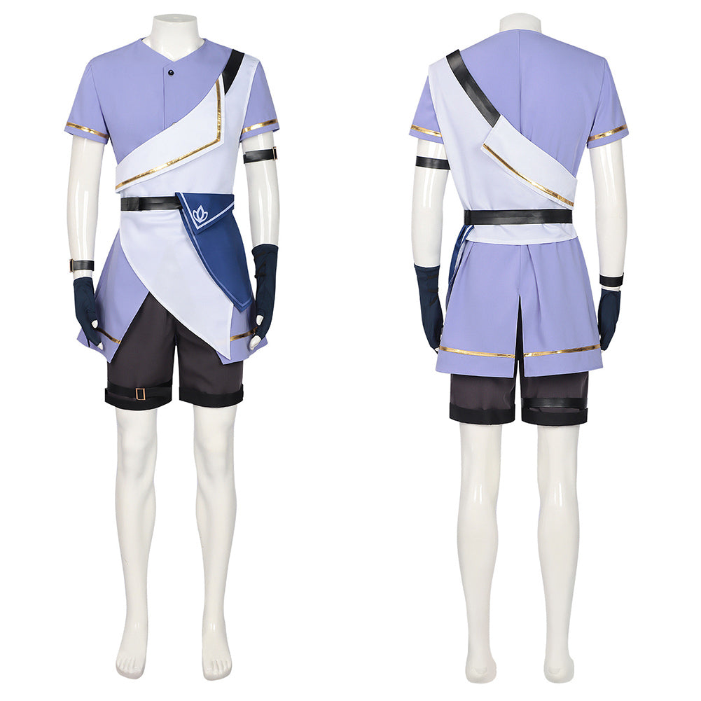 Honkai: Star Rail Phainon Adolescent Tenue Noire et Violette Cosplay Costume