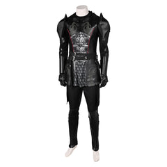 House of The Dragon Daemon Targaryen Combattant Tenue Noire Cosplay Costume
