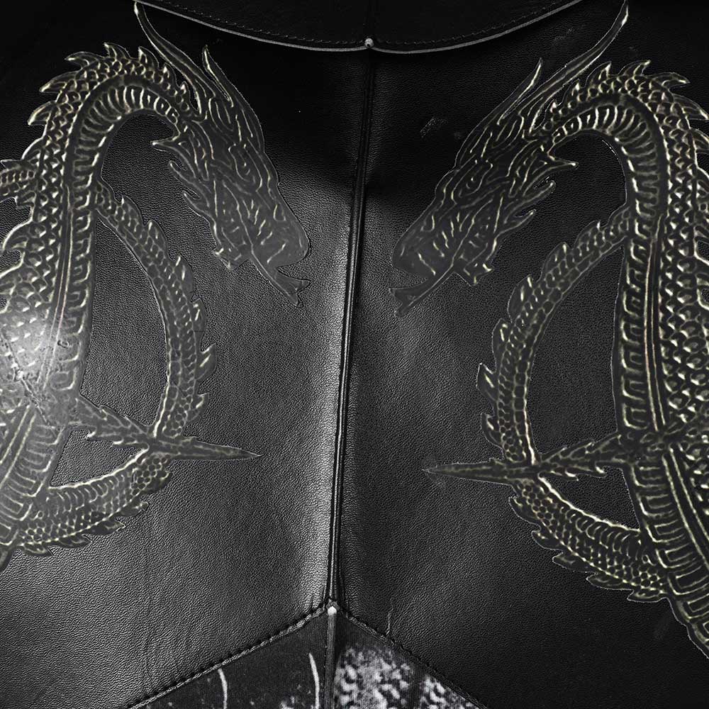 House of The Dragon Daemon Targaryen Combattant Tenue Noire Cosplay Costume